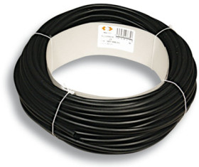 Insulating tube, inside Ø 4 mm, L 50 m, black, TPE, -40 to 125 °C, 02070004010
