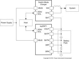 I2C 1cell 7A battery switch charger with ADC