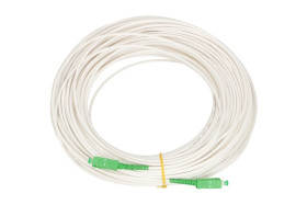 Patchcord LSZH, Jednomodowy, Simplex, G.657A1, 3mm, 30m, biały Extralink SC/APC-SC/APC