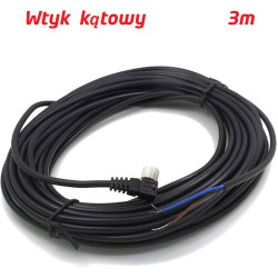 Przewód Czujnik Zbliżeniowy M8 3-PIN 3m wtyk kątowy