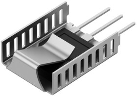 Clip-on heatsink, (L x W x H) 31 x 23 x 9 mm, 19.6 K/W, solderable surface, 10151888