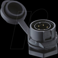 2430 02 T18CB100 QuickLock Panel Plug - Size 16, 2-pin