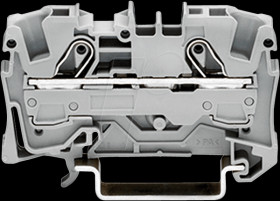 2006-1201 2-conductor feed-through terminal, 41 A 0.5 - 6.0 mm² grey