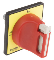 Uchwyt obrotowy 3 zamknięcia do Rozruszniki silników serii V02 do V2, VN12, VN20 60mm kolor Czerwony IP65 Schneider