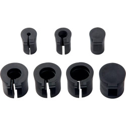 Double cable grommet, cable Ø 5 mm, TPE, black, 87141281