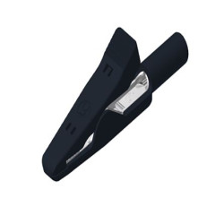 Zacisk krokodylkowy 8A izolowany 4mm Biały Hirschmann Test & Measurement