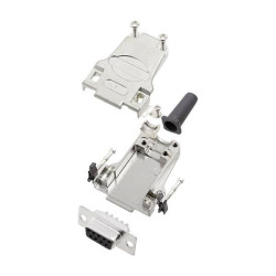 Encitech 6355-0044-11 DTZF09-DBS-K D-Sub Receptacle set 9-pin Solder Bucket