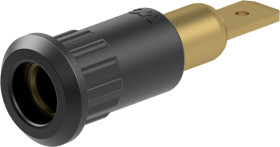 Gniazdo testowe Gniazdo Wypustka Czarny 25A Staubli