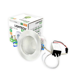 Oprawa LED downlight DEEP 9W 720lm 4000K srebrna 233978 Lightech
