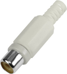 BKL Electronic 1108014 Złącze męskie RCA/Cinch, niklowany, 1 szt.