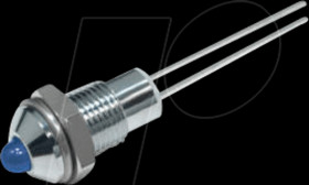 19020004 LED, wired, 3 mm, red, green, external reflection, Ø6.2 mm, 40 m