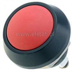 Przycisk GQ12B-10/A chwilowy śruby czerwony NO
