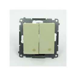 Łącznik krzyżowy podwójny krem DW7/2.01/41 Kontakt Simon54