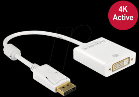 62600 DisplayPort 1.2 plug > DVI 24+5 socket, white