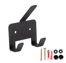 Wieszak metalowy na klucze czarny mat loft mini