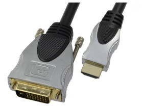 AUDA Prestige Kabel DVI-D Single Link / HDMI 1.4 FHD@60 (wtyk / wtyk) /30m/