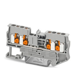Złączka szynowa 4-przewodowa 2,5mm2, listwa zaciskowa koloru szarego XT 2,5-QUATTRO