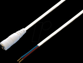 072097 DC cable, 2 x 0.50 mm², coupling 2.1 mm