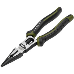 Draper Expert 28527 Long Nose Pliers with Wire Stripper, 200mm