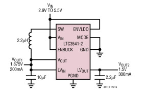 High Efficiency Buck + VLDO Regulator