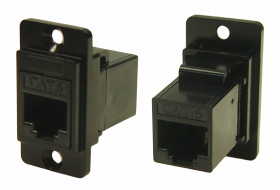 Złącze RJ45 Gniazdo Złącze RJ45 Montaż na panelu Cat6 RS PRO 8-żyłowe