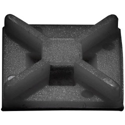TruComponents 41007 Cable mount 4x thread Blk 50pcs