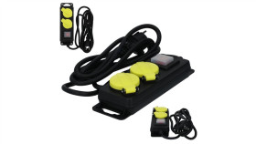 Przedłużacz Elektryczny Listwa Zasilająca Kabel Zasilający Warsztatowy Ow...