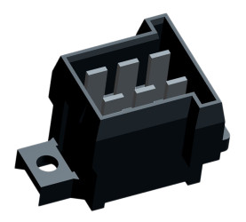 Złącze samochodowe 6-pinowe TE Connectivity 2-rzędowe Męski Przewlekany Lutowane Listwa stykowa PCB