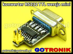 Konwerter RS323 TLL 3.3V lub 5V wersja mini SP3232EEN