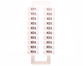 Oznacznik do złączek szynowych 2,5-70mm2 /XD1/ biały 43192 /1 blister=20 szt/