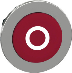 Schneider Electric ZB4FL432 ZB4FL432 Element czołowy dla przycisku płaski, resetowalny (Ø) 30.5 mm O chrom, czerwony 1 s