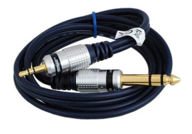 PRZEWOD WT. 3,5 STEREO/WTYK 6,3 ST. 1M