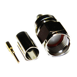 Złącze koncentryczne Montaż na kablu Męski 75Ω typ złącza Złącze F 0 to 3GHz Połączenie zagniatane typ kabla BD SD01,