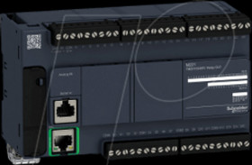 TM221CE40R PLC controller, 24 inputs/16 outputs, 160 x 90 x 70 mm