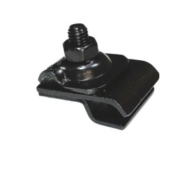 Uchwyt rynnowy uniwersalny, czarny