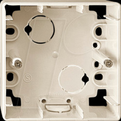 519144 Surface-mounted housing - 1-way, glossy, white, 1-M, ATELIER-M