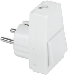 Wtyczka sieciowa z uziemieniem typu niemieckiego i z wĹÄcznikiem