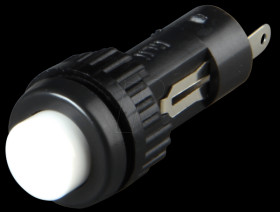 1.10.107.011/0205 Button, NO, 24 V, 0.1 A, Ø 9.1 mm, white