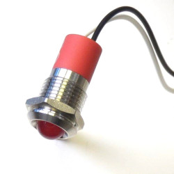 Panel LED 240V, czerwona 12mm LED Wyprowadzenia CML Innovative Technologies