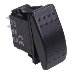 On-Off Automotive Rocker Switch DPST 10A 12-24V IP68