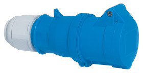 Złącze przemysłowe - zasilające 16A Gniazdo 230 V 2P + E Bals Niebieski Montaż na kablu IP44