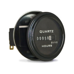 Trumeter 732-0014 Hour Meter 10-80VDC 50-60Hz Round Cup (Blk) Mount