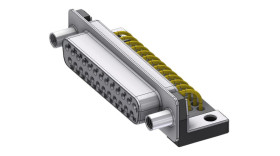 Złącze D-Sub 25-pinowe Męski Proste Montaż na płytce drukowanej raster 2.84mm