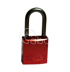 Kłódka LOTO z aluminiową szeklą 40 mm, czerwona (6 szt.), 814073