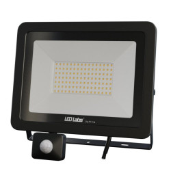 Halogen LED 100W + Senso NW IP44 z czujnikiem PIR, LED LABS slim PIR