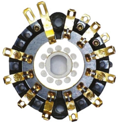 Przełącznik obrotowy, warstwowy, SP12T, 1 A przy 12 V, 110V ac/dc, 12-położeniowy, Lorlin