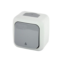 Przycisk światło n/t IP54 szary 90555503-PL Palmiye Viko Panasonic