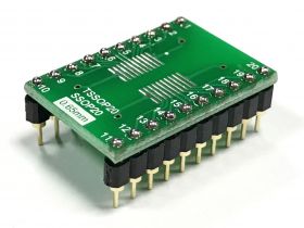Adapter TSSOP20/SSOP20/MSOP20-->DIL20 (PDIP20 15,24mm/.600")