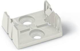 Mounting plate, 5 pole, white, for distributor, 890-675