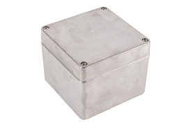 Obudowa ogólnego użytku Stop aluminiowy odlewany szerokość zew. 100 mm długość zew. 100 mm wys. zew. 81 mm Hammond IP68